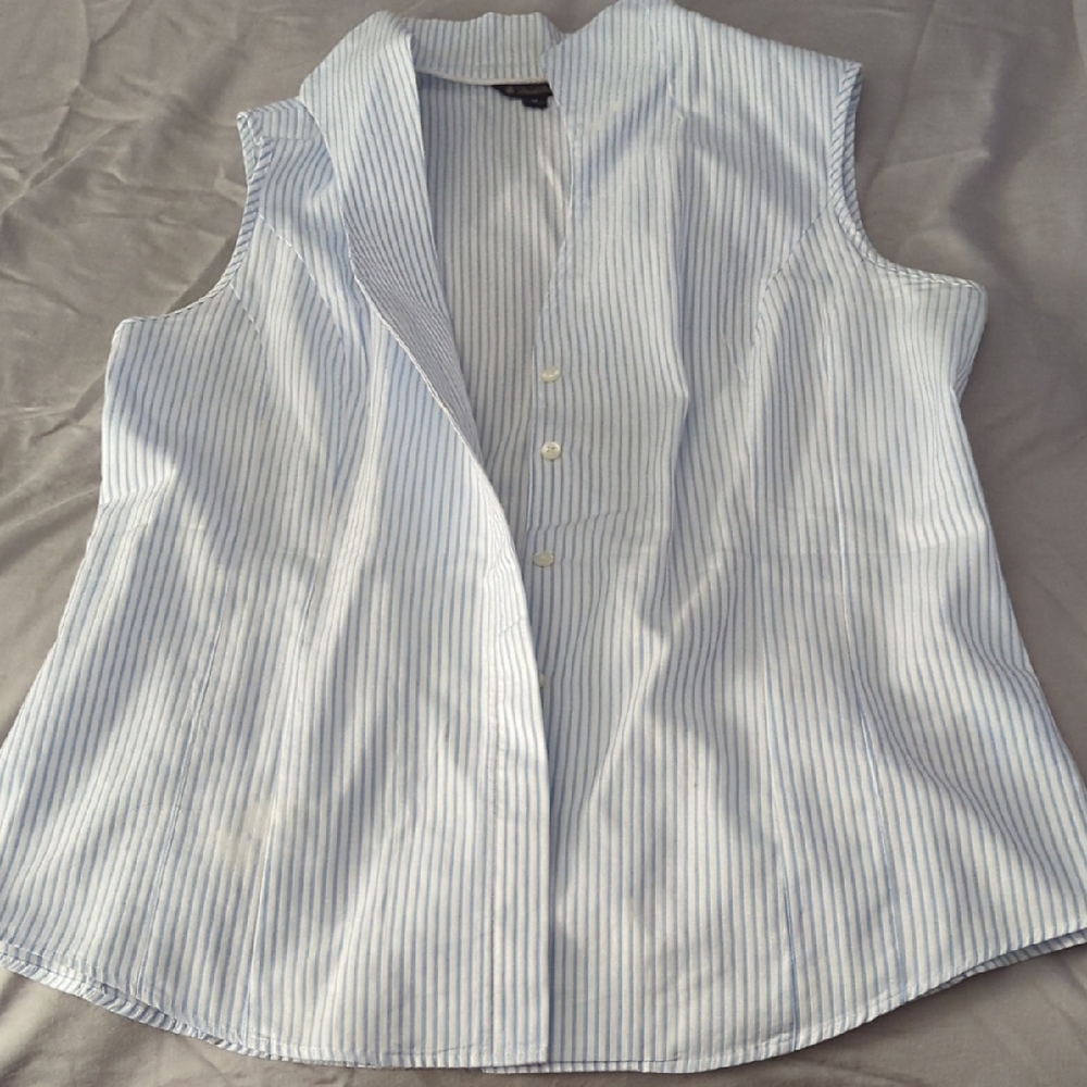 Brooks Brothers Blue and White Striped Button Down Shirt